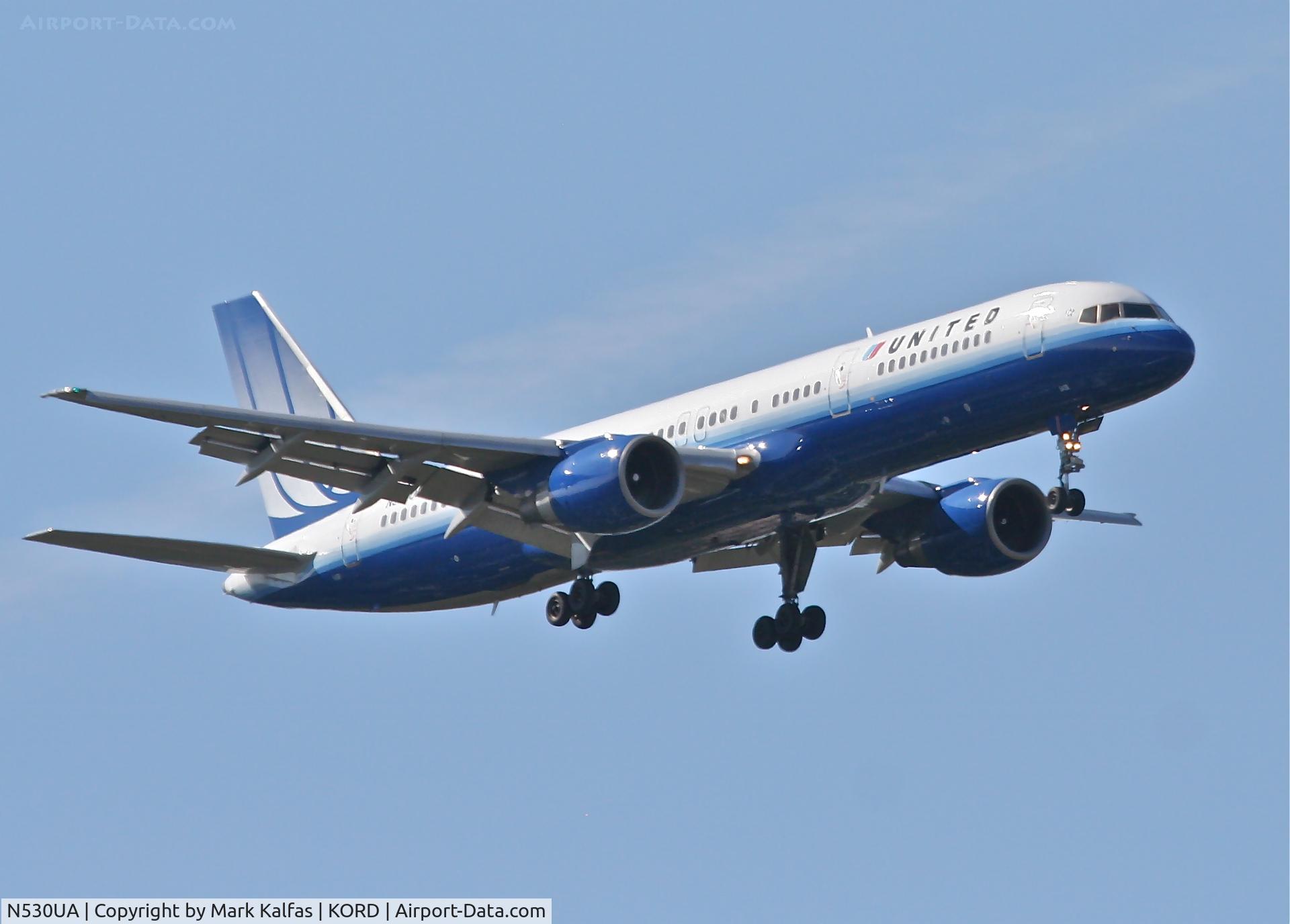 N530UA, 1991 Boeing 757-222 C/N 25043, United Airlines Boeing 757-222, N530UA final RWY 10 KORD