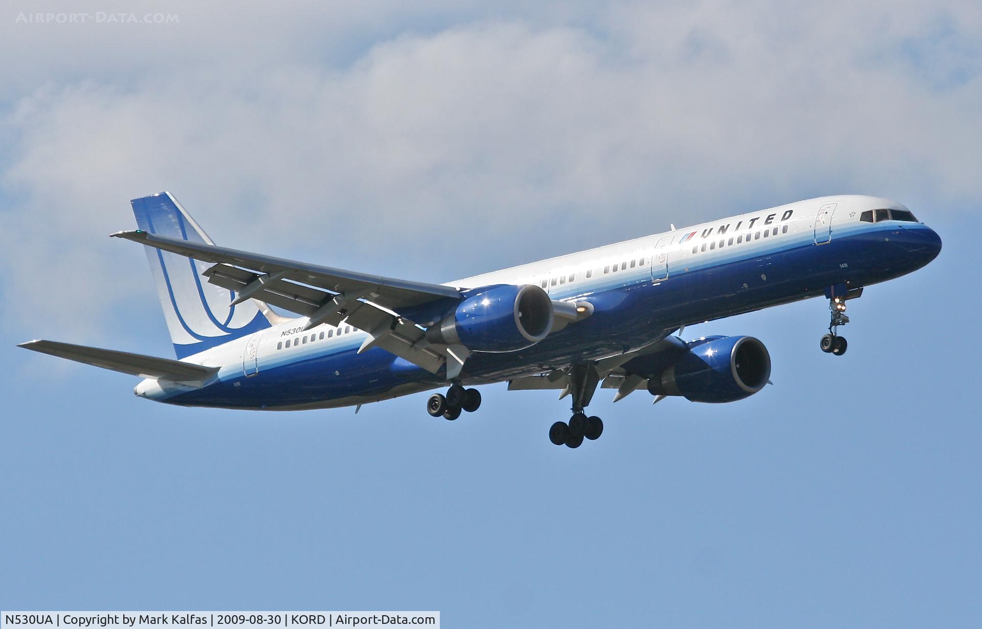 N530UA, 1991 Boeing 757-222 C/N 25043, United Airlines Boeing 757-222, N530UA final RWY 10 KORD
