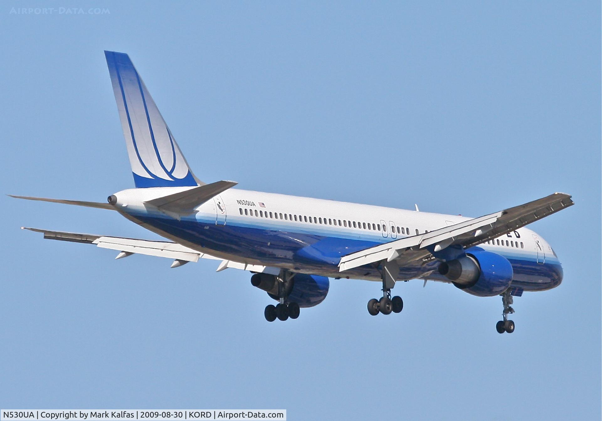 N530UA, 1991 Boeing 757-222 C/N 25043, United Airlines Boeing 757-222, N530UA final RWY 10 KORD