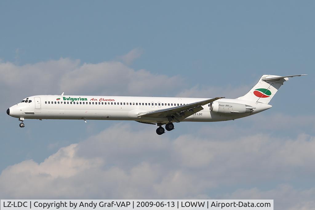 LZ-LDC, 1986 McDonnell Douglas MD-82 (DC-9-82) C/N 49217, Bulgarian Air Charter MD80