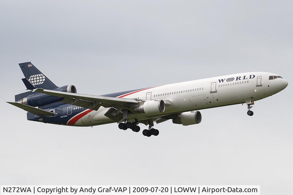 N272WA, 1992 McDonnell Douglas MD-11 C/N 48437, World Airways MD11