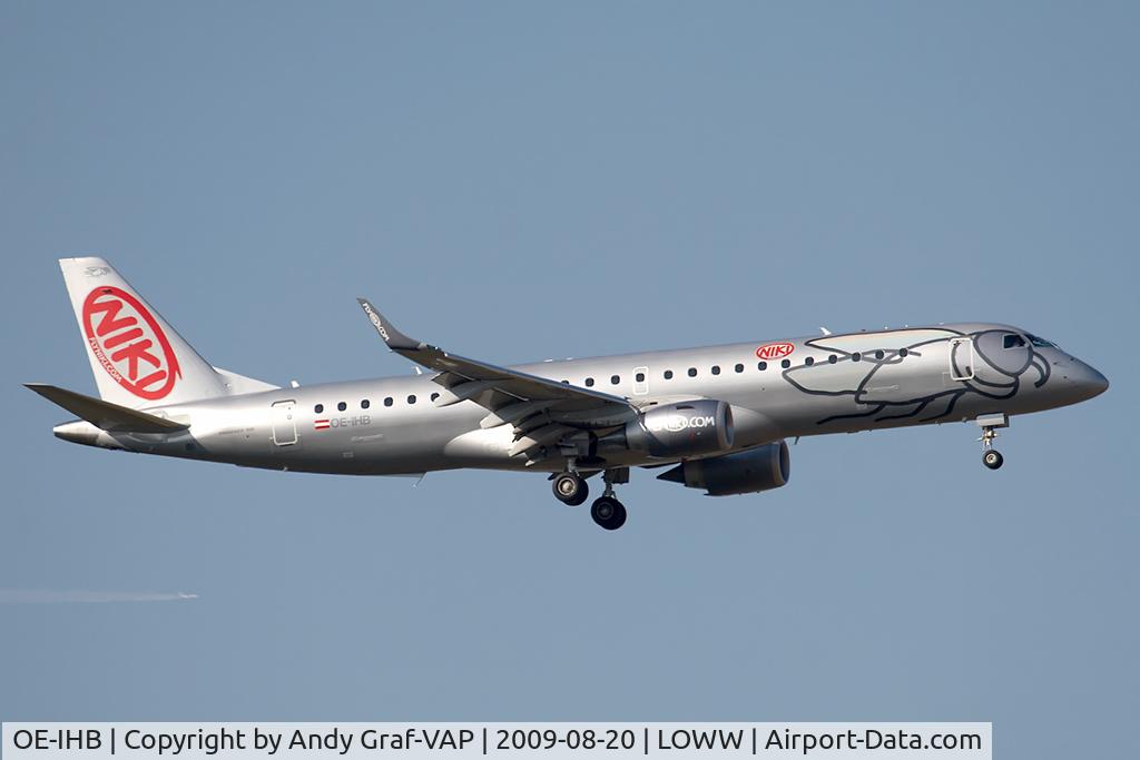 OE-IHB, 2009 Embraer 190LR (ERJ-190-100LR) C/N 19000294, NIKI EMB190
