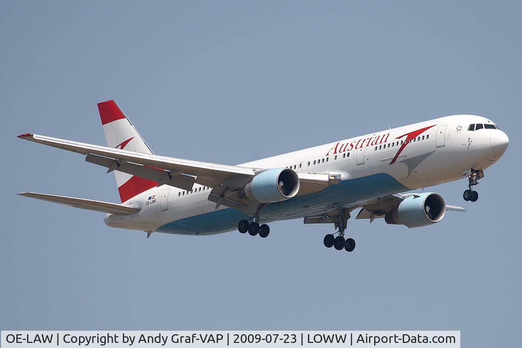 OE-LAW, 1992 Boeing 767-3Z9/ER C/N 26417, Austrian Airlines 767-300
