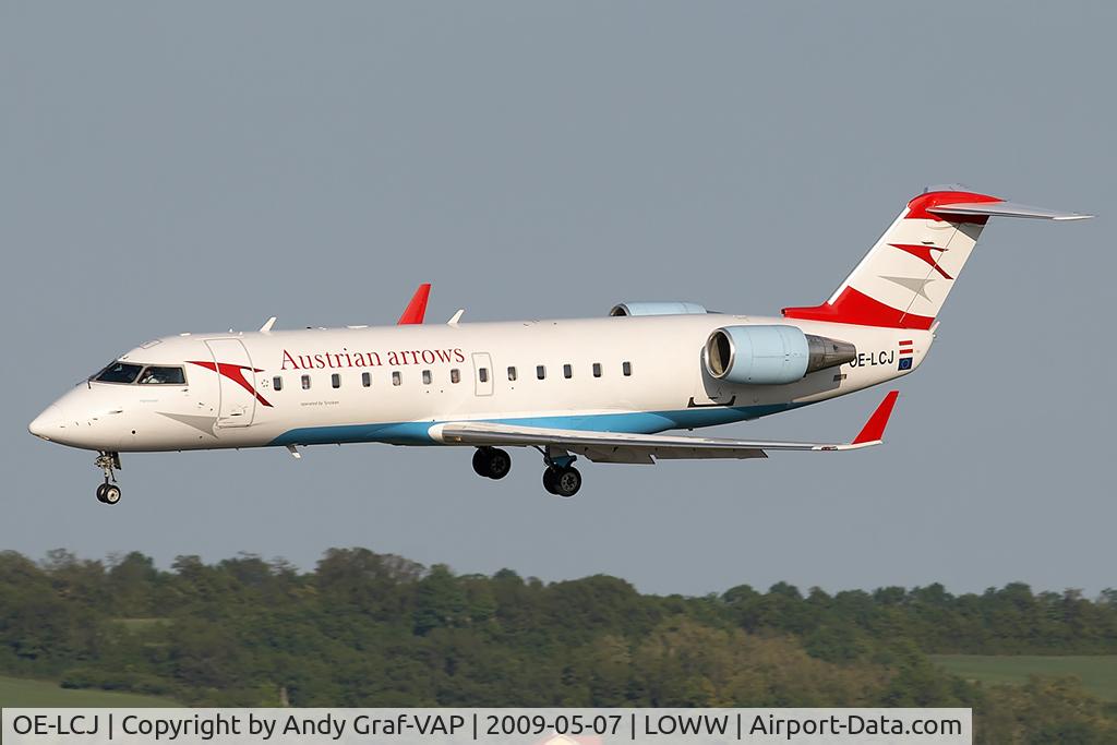 OE-LCJ, 1996 Canadair CRJ-200LR (CL-600-2B19) C/N 7142, Austrian Arrows CRJ