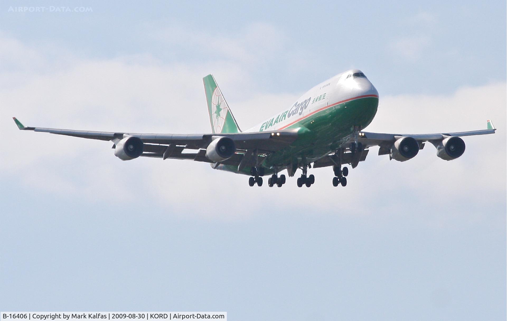 B-16406, 1994 Boeing 747-45EM(BDSF) C/N 27898, Eva Air Cargo Boeing 747-45E, B-16406 on approach RWY 10 KORD