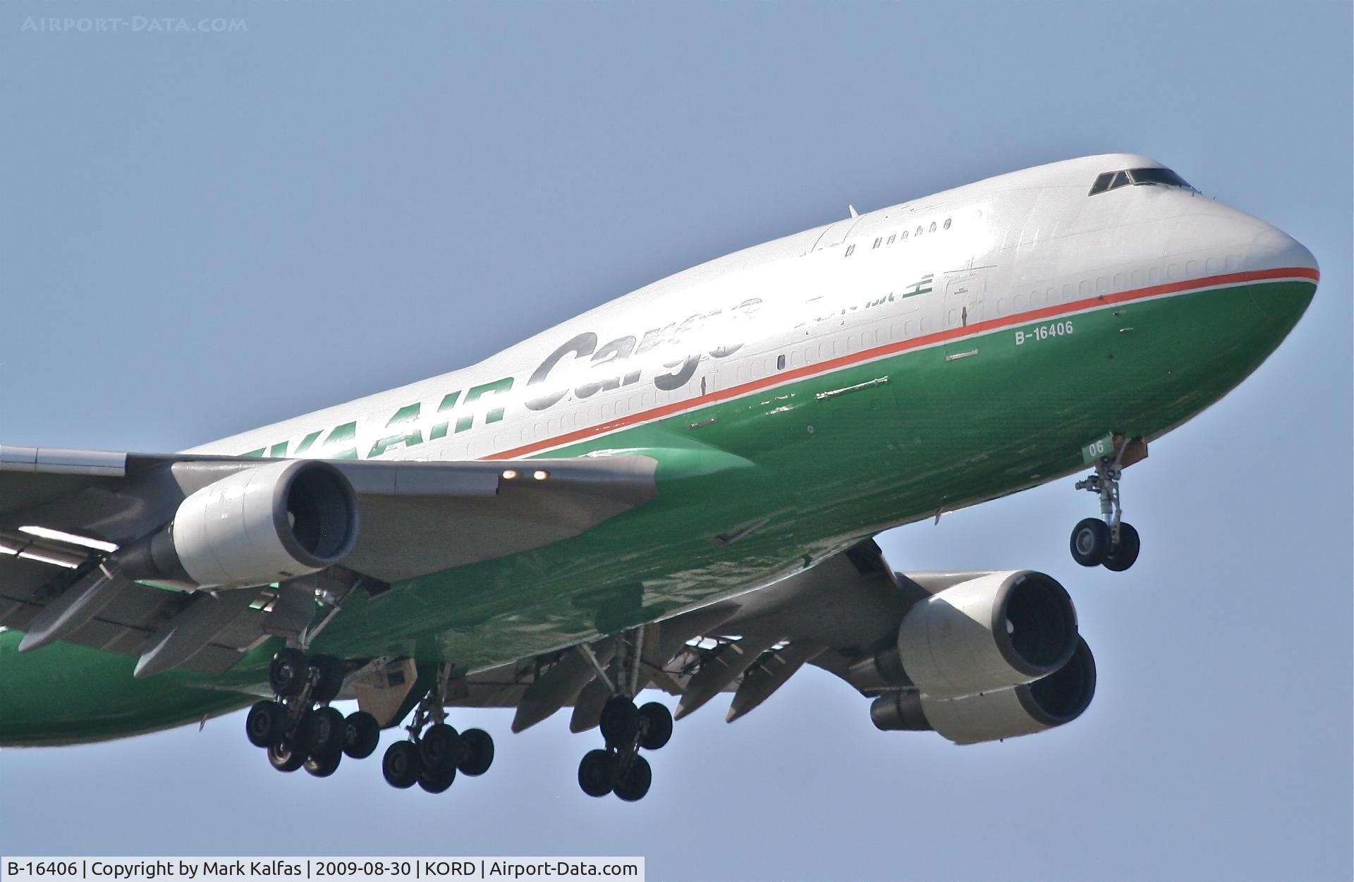 B-16406, 1994 Boeing 747-45EM(BDSF) C/N 27898, Eva Air Cargo Boeing 747-45E, B-16406 on approach RWY 10 KORD