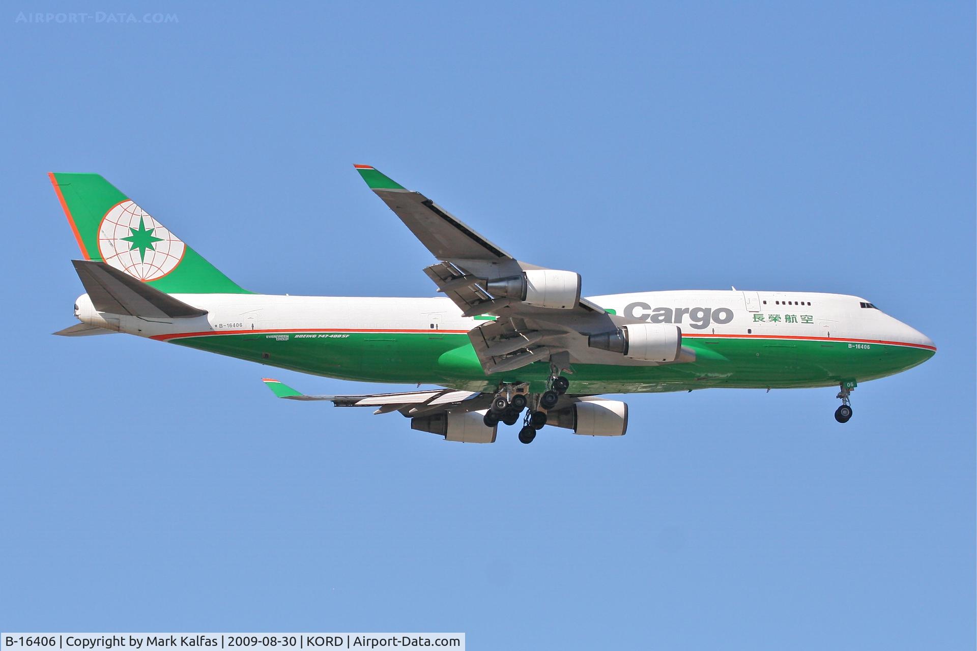 B-16406, 1994 Boeing 747-45EM(BDSF) C/N 27898, Eva Air Cargo Boeing 747-45E, B-16406 on approach RWY 10 KORD