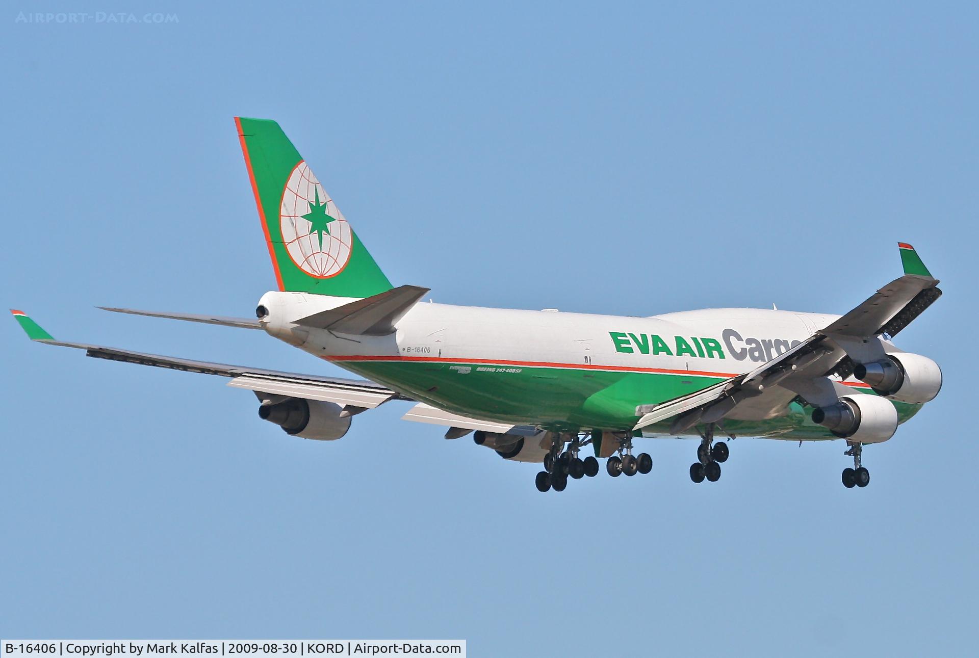 B-16406, 1994 Boeing 747-45EM(BDSF) C/N 27898, Eva Air Cargo Boeing 747-45E, B-16406 on approach RWY 10 KORD