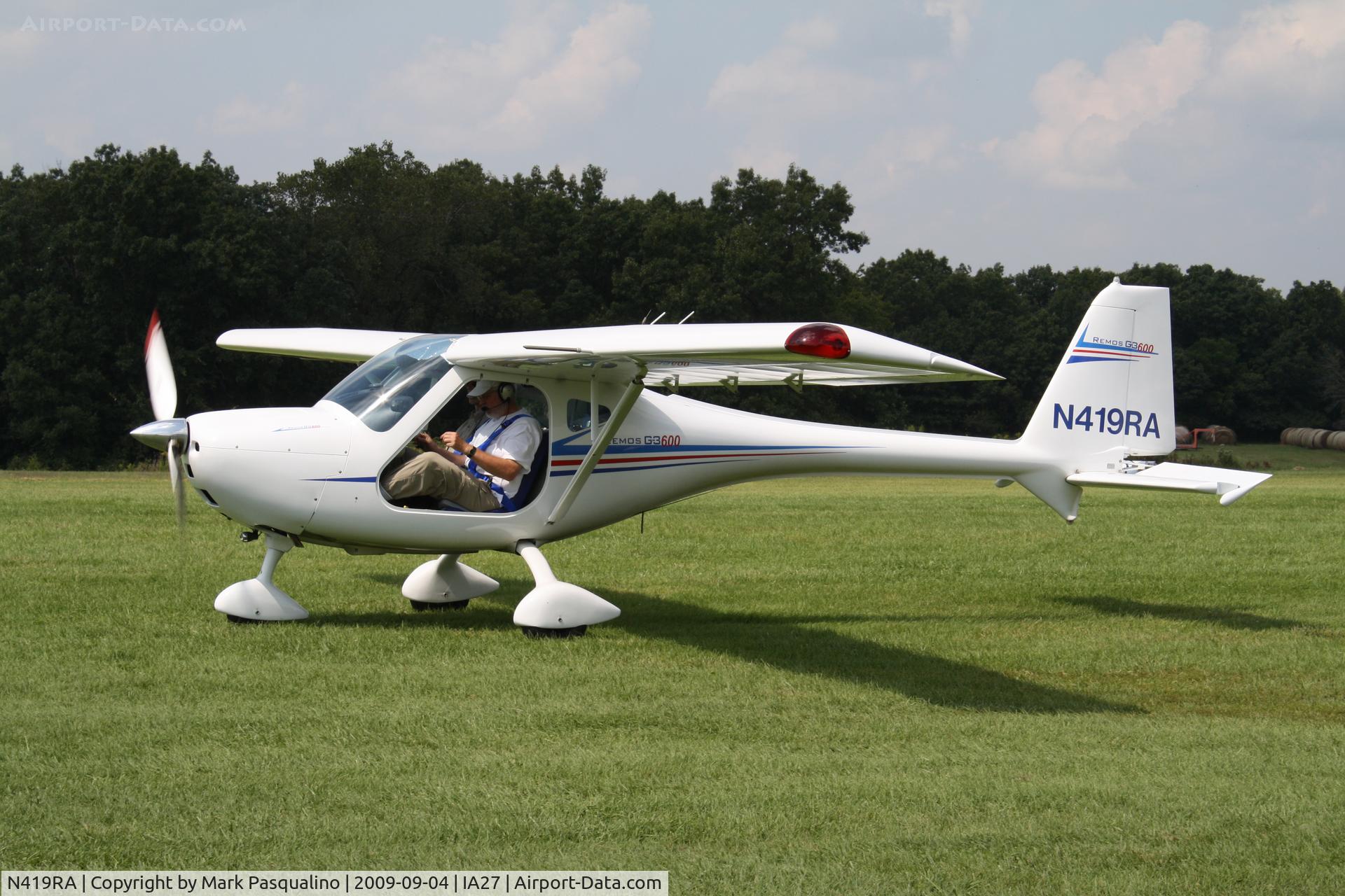 N419RA, 2008 Remos G-3/600 Mirage C/N 239, Remos G-3/600