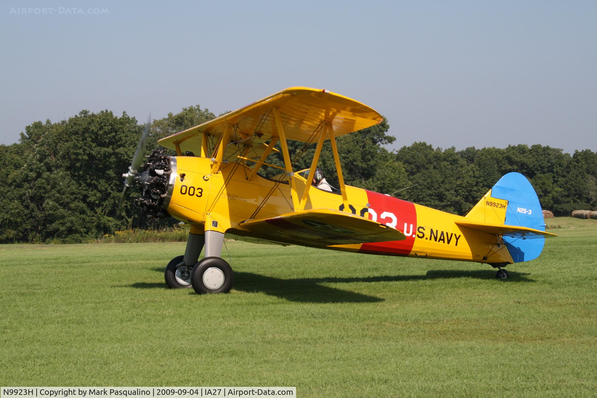 N9923H, 1943 Boeing A75N1(PT17) C/N 75-7477, Stearman
