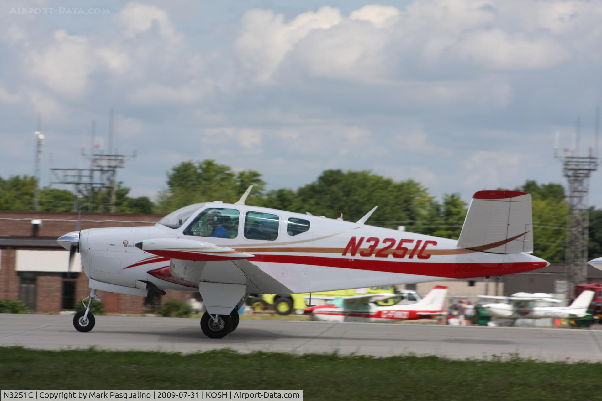 N3251C, 1954 Beech E35 C/N D-3916, Beech E35