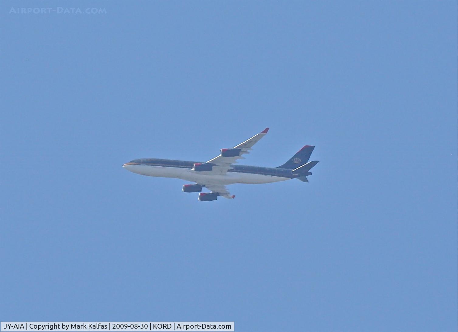 JY-AIA, 1993 Airbus A340-211 C/N 038, Royal Jordanian A340-211, JY-AIA 8,000' vectoring for the RWY 10 approach KORD