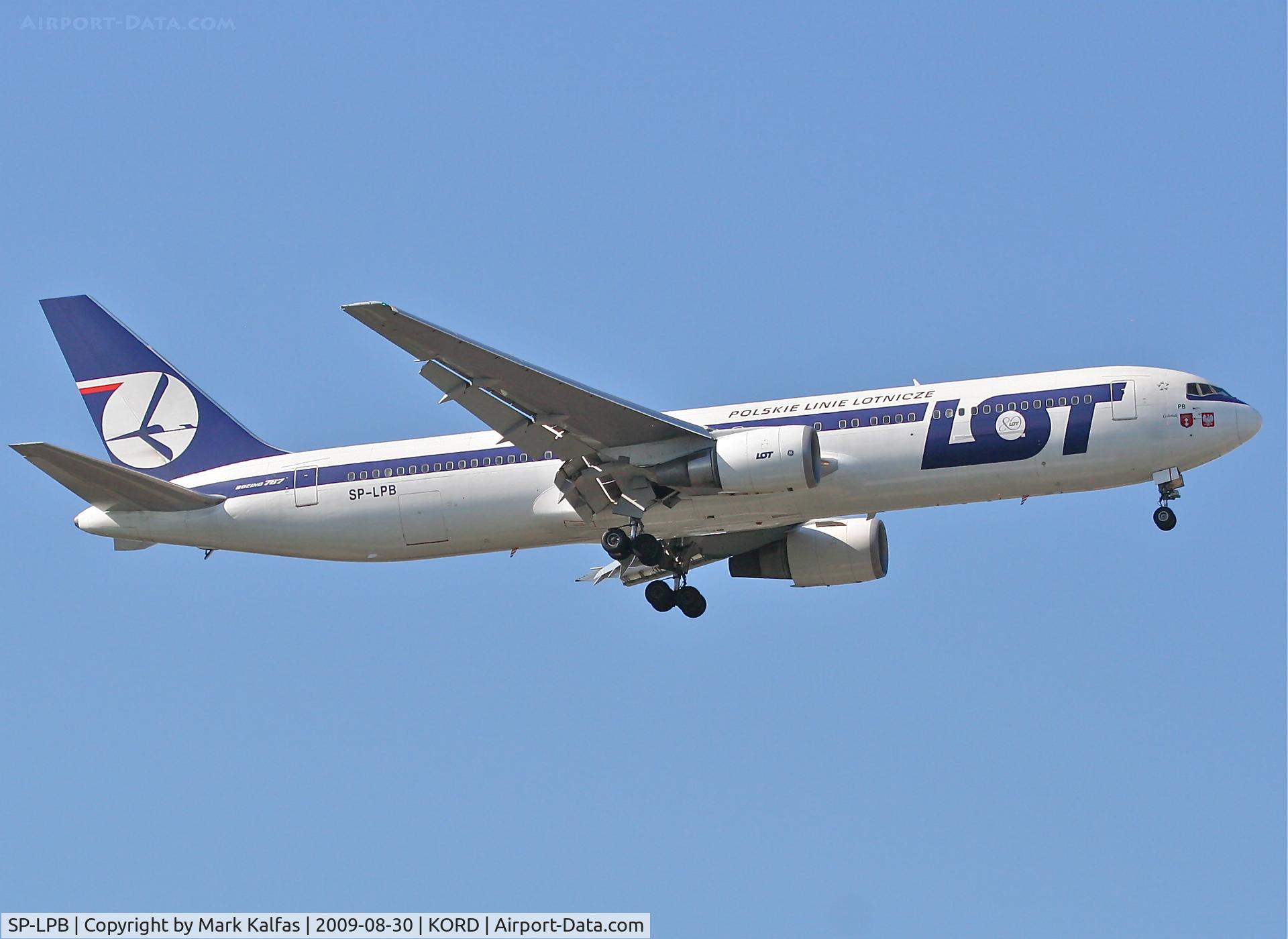 SP-LPB, 1995 Boeing 767-35D/ER C/N 27902, LOT Boeing 767-35D, SP-LPB on final RWY 10 KORD