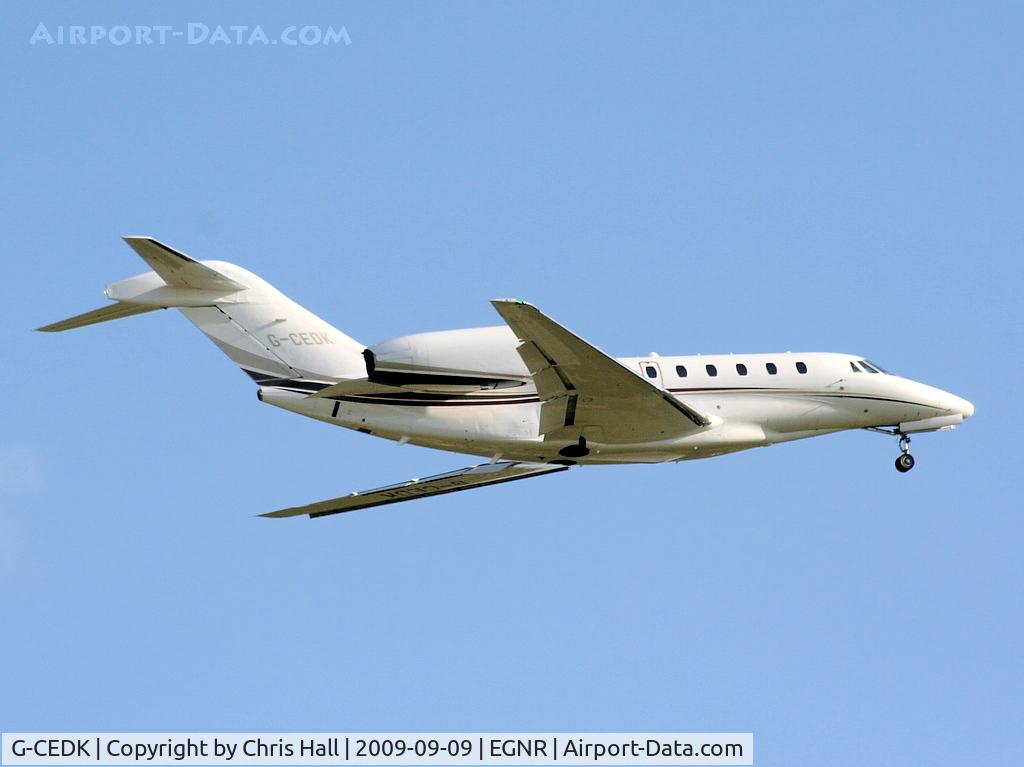 G-CEDK, 2006 Cessna 750 Citation X Citation X C/N 750-0252, owned by the The Duke of Westminster
