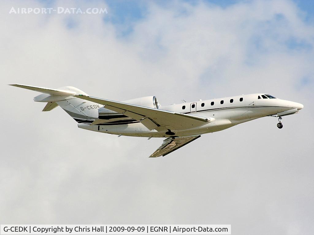 G-CEDK, 2006 Cessna 750 Citation X Citation X C/N 750-0252, owned by the The Duke of Westminster