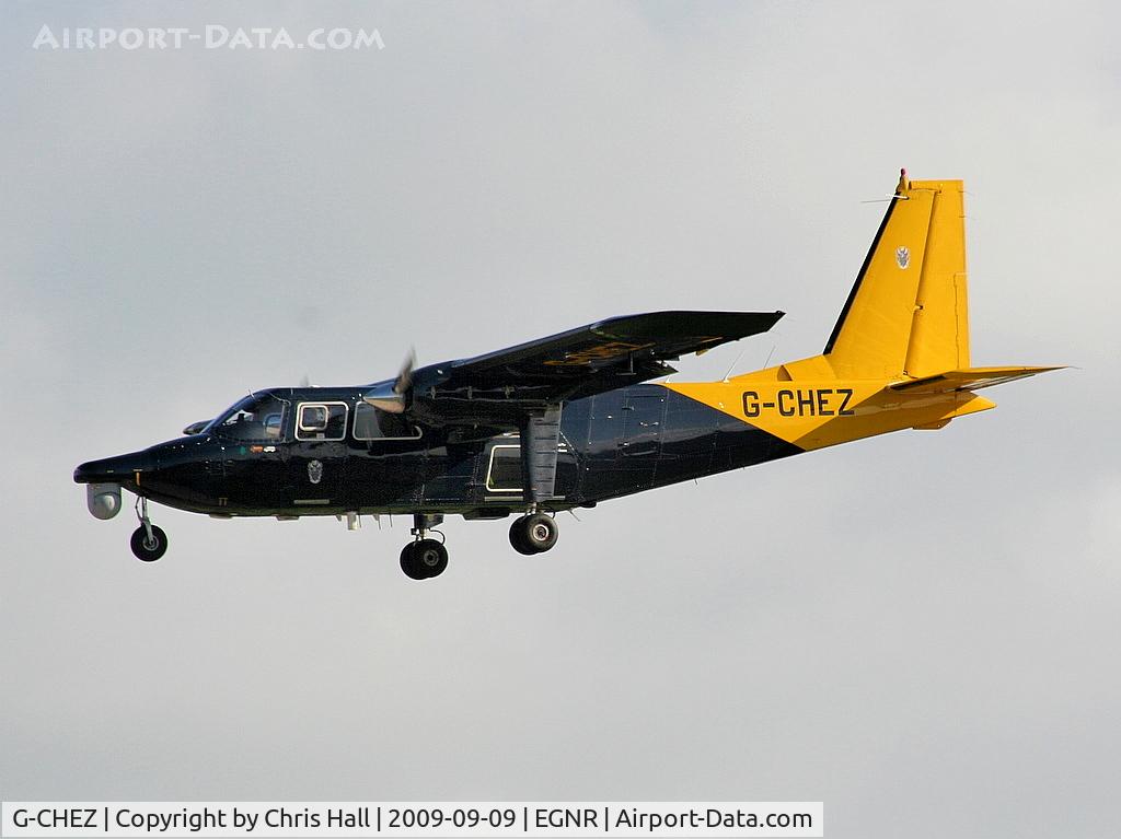 G-CHEZ, 1990 Pilatus Britten-Norman BN-2B-20 Islander C/N 2234, CHESHIRE POLICE AUTHORITY. Previous ID: 9M-TAM