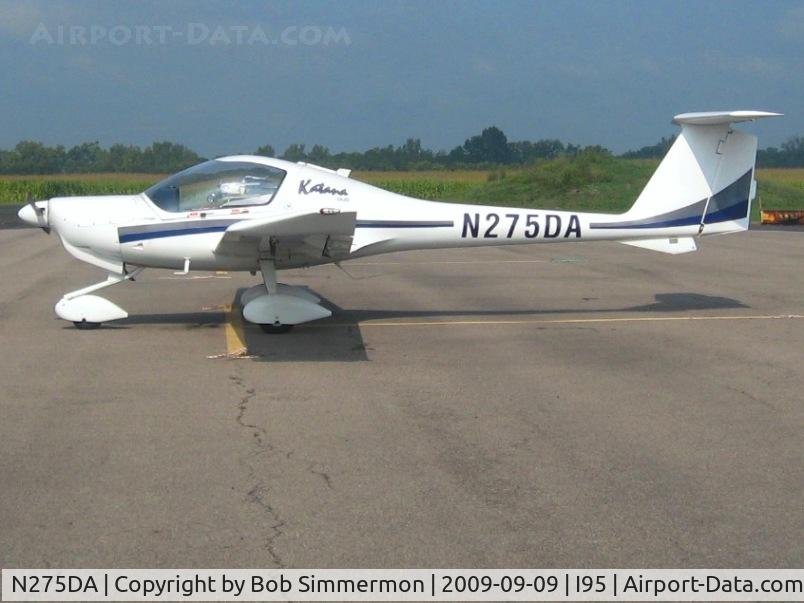 N275DA, 1997 Diamond DA-20A-1 Katana C/N 10269, On the ramp at Kenton, Ohio.