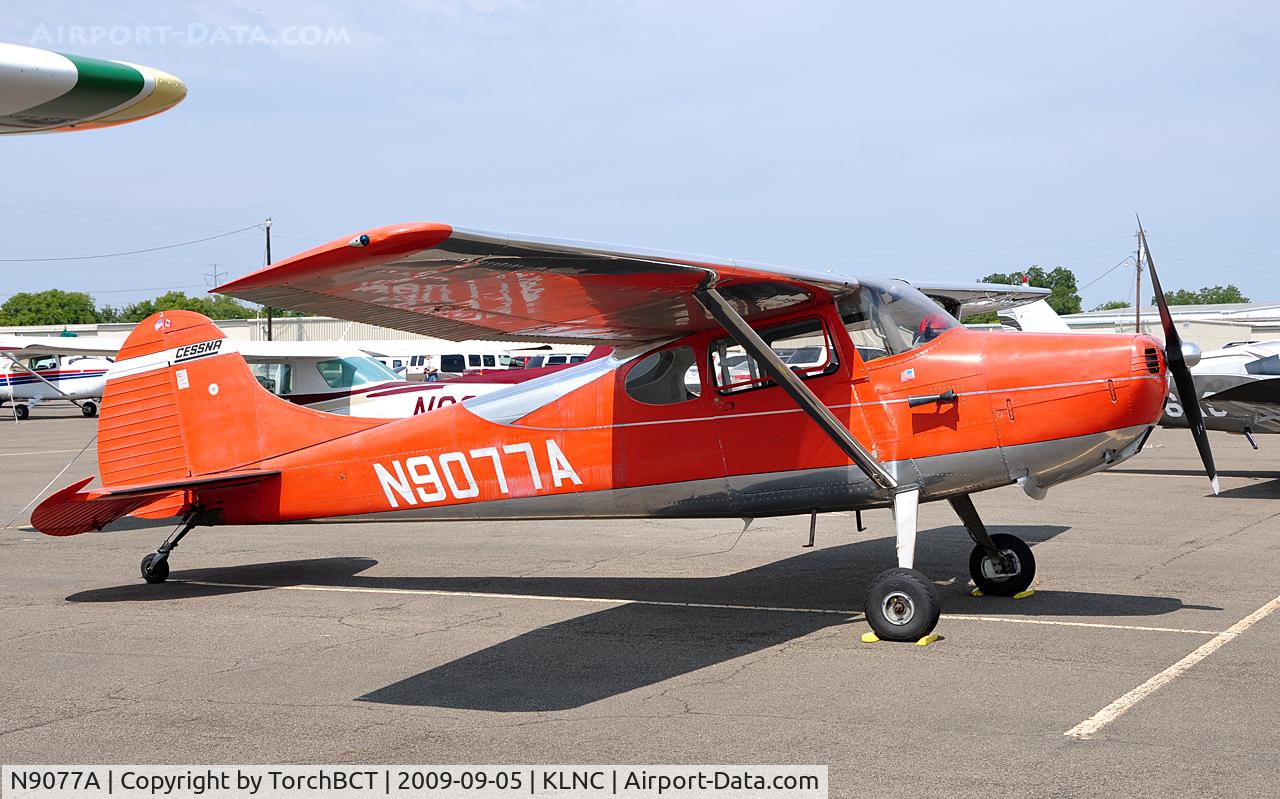 N9077A, 1949 Cessna 170A C/N 18836, Cessna 170A on GA ramp at Warbirds on Parade 2009.