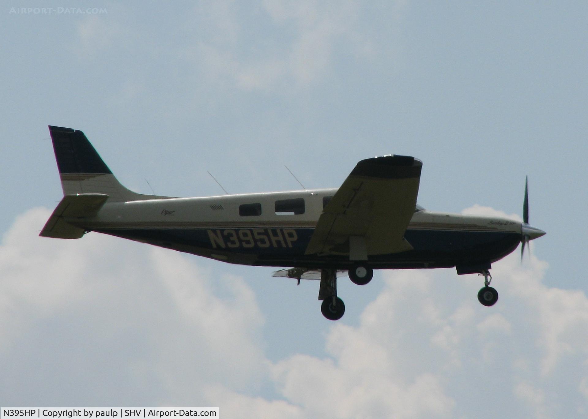 N395HP, 1994 Piper PA-32R-301 C/N 3213085, Landing at Shreveport Regional.
