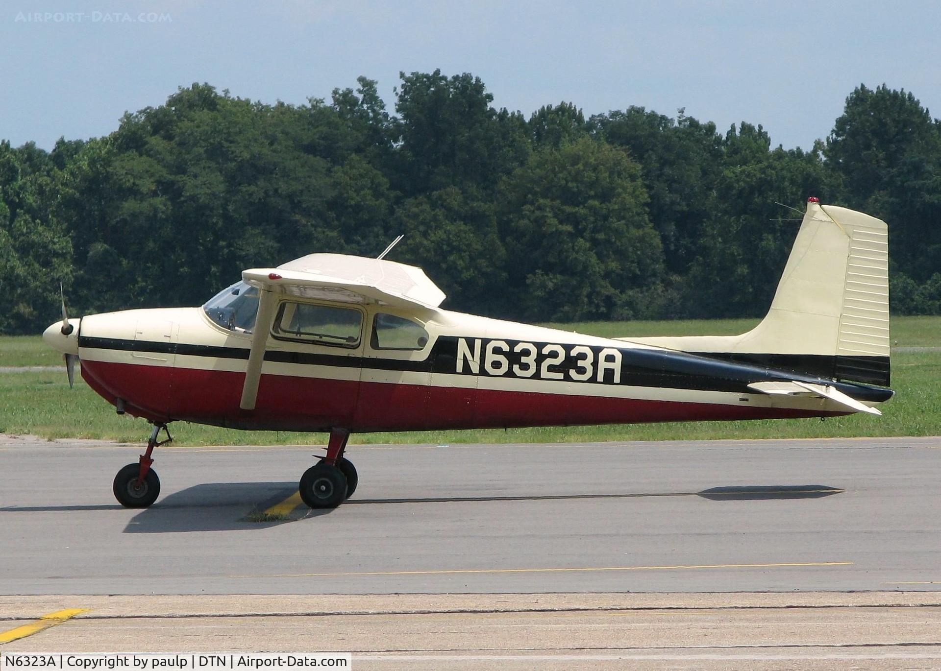 N6323A, 1956 Cessna 182 Skylane C/N 33123, At Downtown Shreveport.