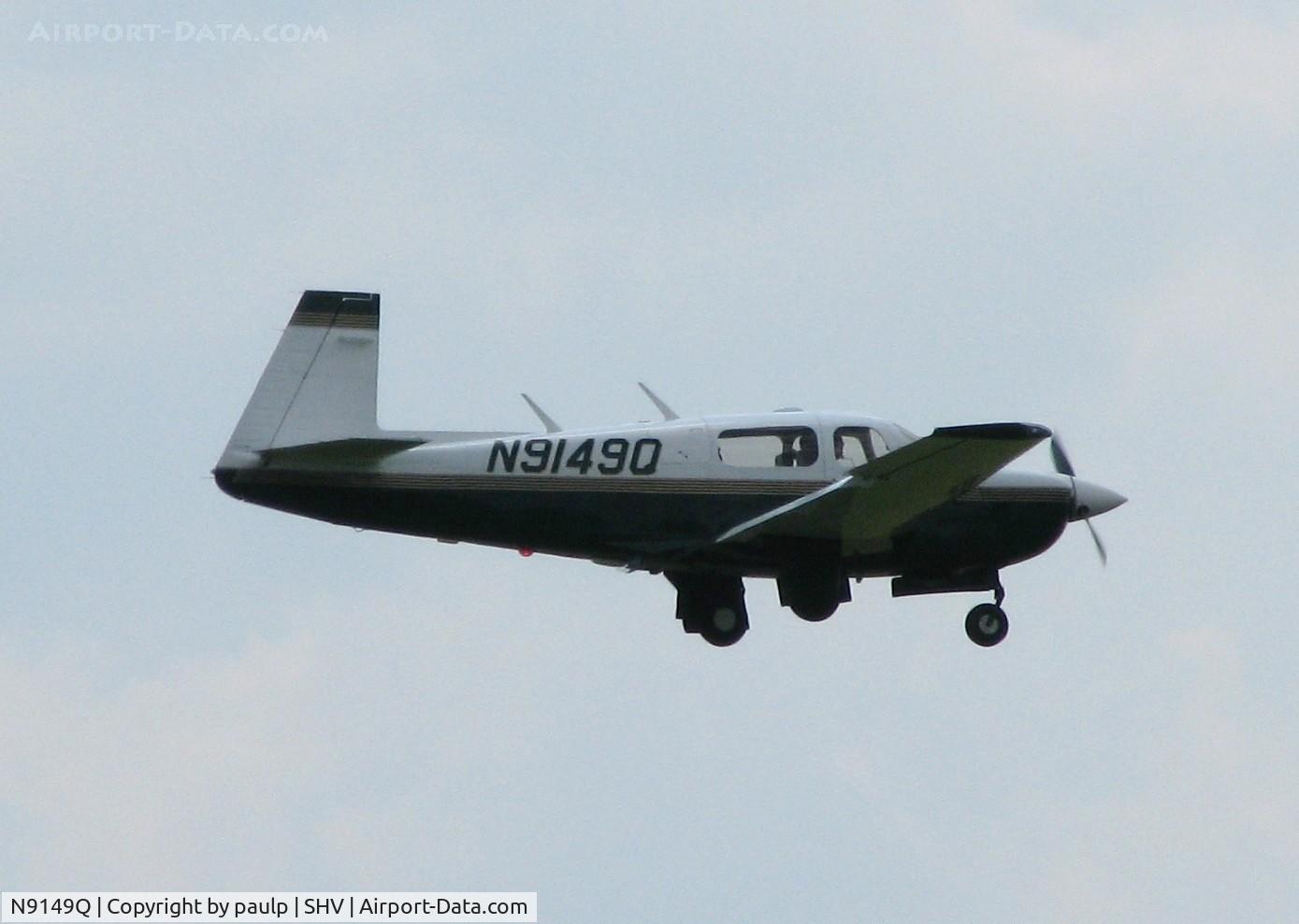 N9149Q, 1996 Mooney M20J 201 C/N 24-3377, Landing on 23 at Shreveport Regional.