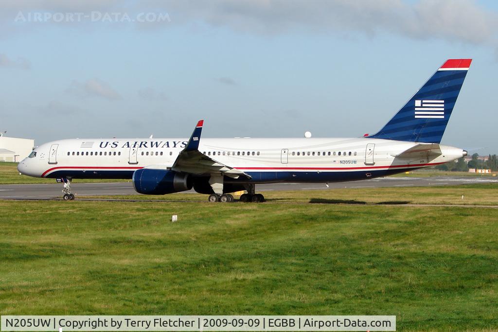 N205UW, 2000 Boeing 757-23N C/N 30887, US Air  new B757 service into Birmingham