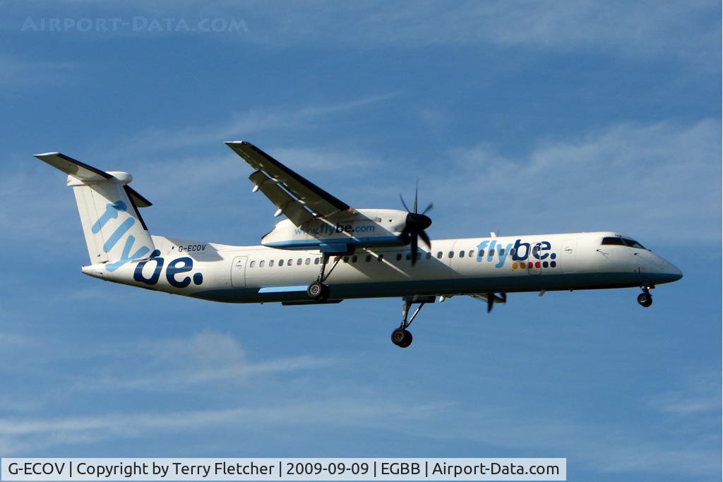 G-ECOV, 2000 De Havilland Canada DHC-8-402Q Dash 8 C/N 4033, Flybe Dash 8  at Birmingham UK