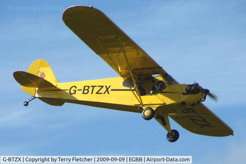 G-BTZX, 1949 Piper J3C-65 Cub Cub C/N 18871, Guest aircraft at Birmingham Airports 70th Anniversary celebrations