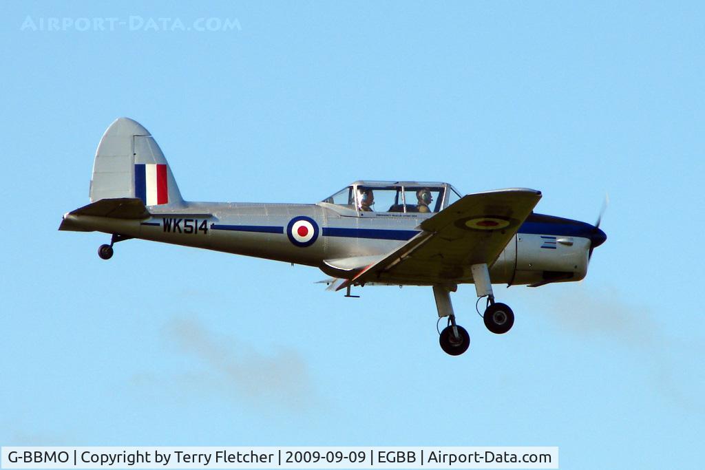 G-BBMO, 1952 De Havilland DHC-1 Chipmunk T.10 C/N C1/0550, Guest aircraft at Birmingham Airports 70th Anniversary celebrations