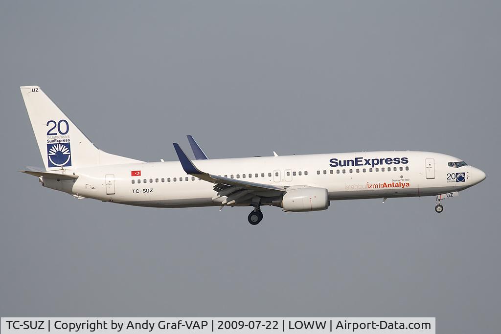 TC-SUZ, 2008 Boeing 737-8HX C/N 29649, Sunexpress 737-800