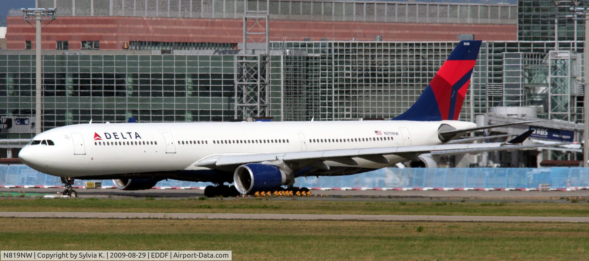 N819NW, 2007 Airbus A330-323 C/N 0858, Delta