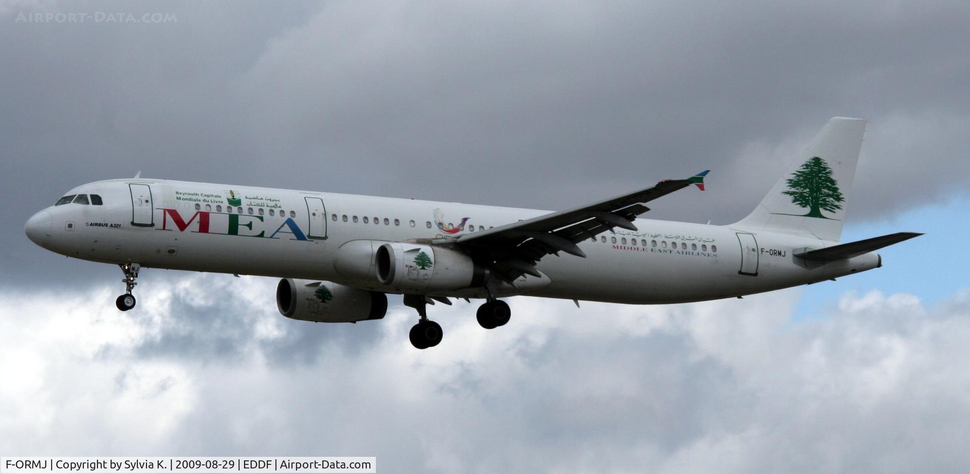 F-ORMJ, 2003 Airbus A321-231 C/N 2055, MEA