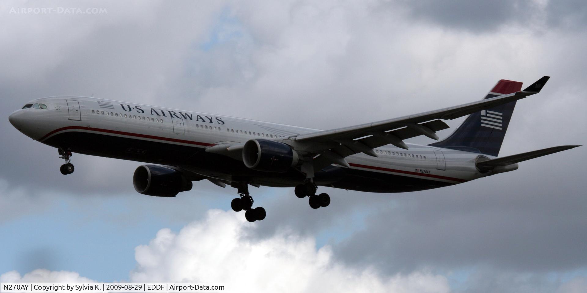 N270AY, 2000 Airbus A330-323 C/N 315, US Airways