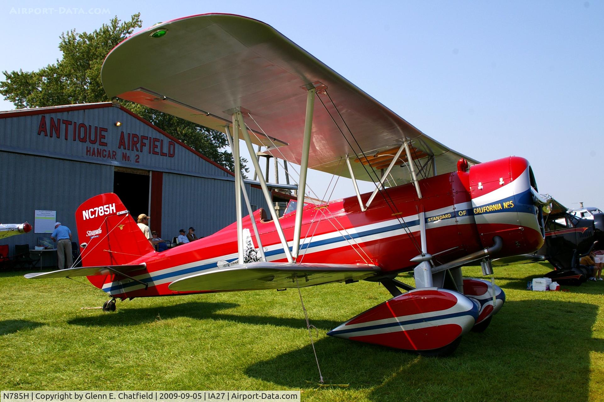 N785H, 1930 Stearman 4-E Junior Speedmail C/N 4022, At the Antique Airplane Association Fly In