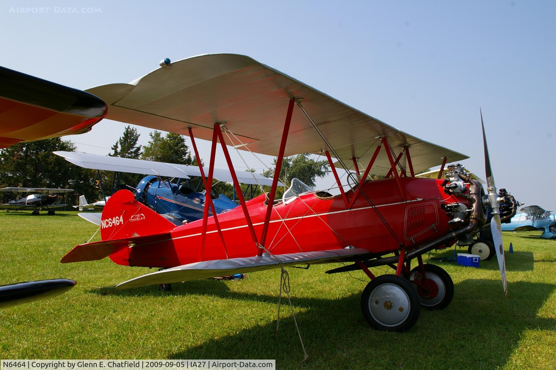 N6464, 1928 Curtiss-Wright Travel Air 4000 C/N 785, At the Antique Airplane Association Fly In