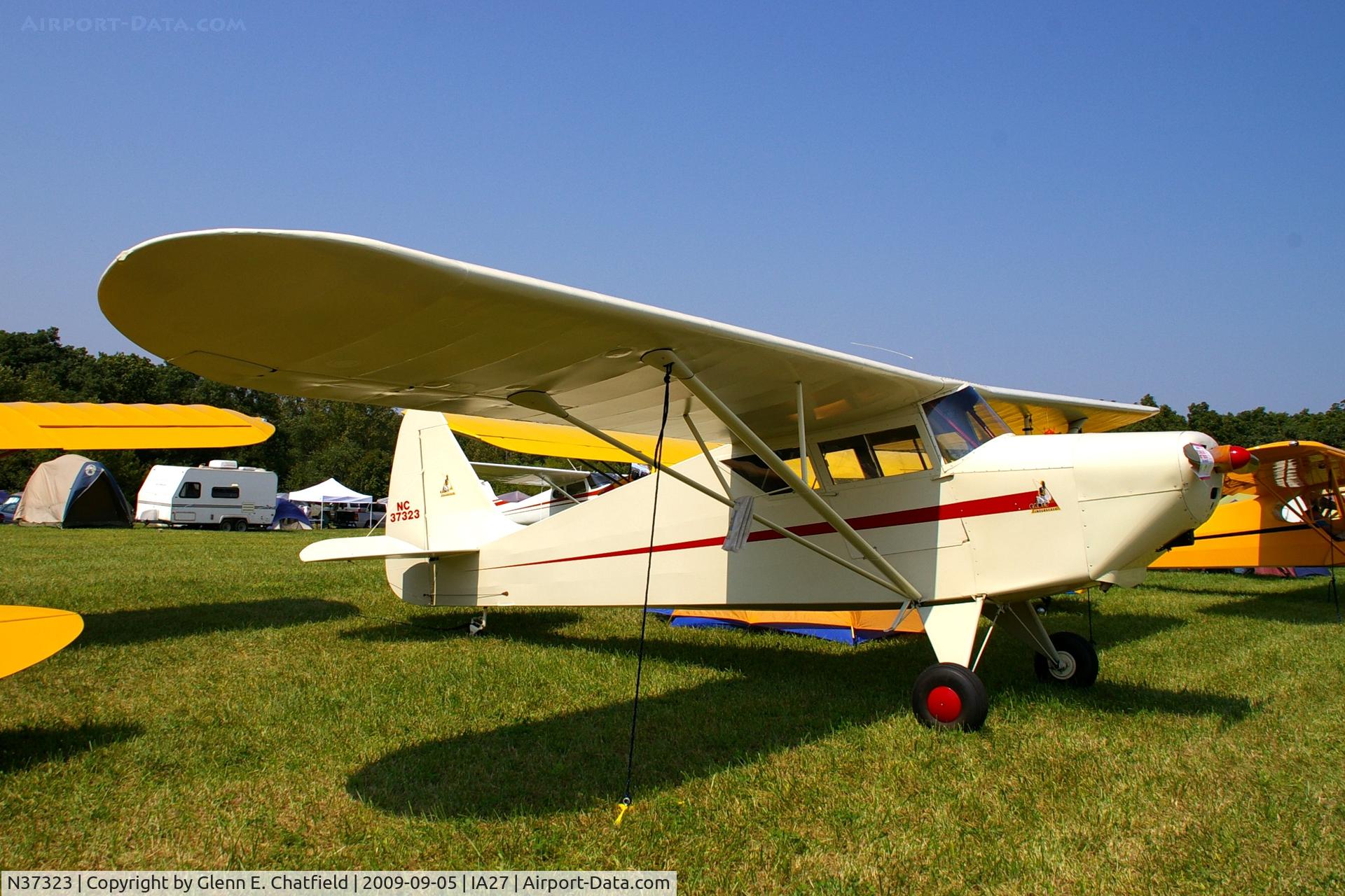 N37323, 1941 Interstate S-1A-65F Cadet C/N 166, At the Antique Airplane Association Fly In