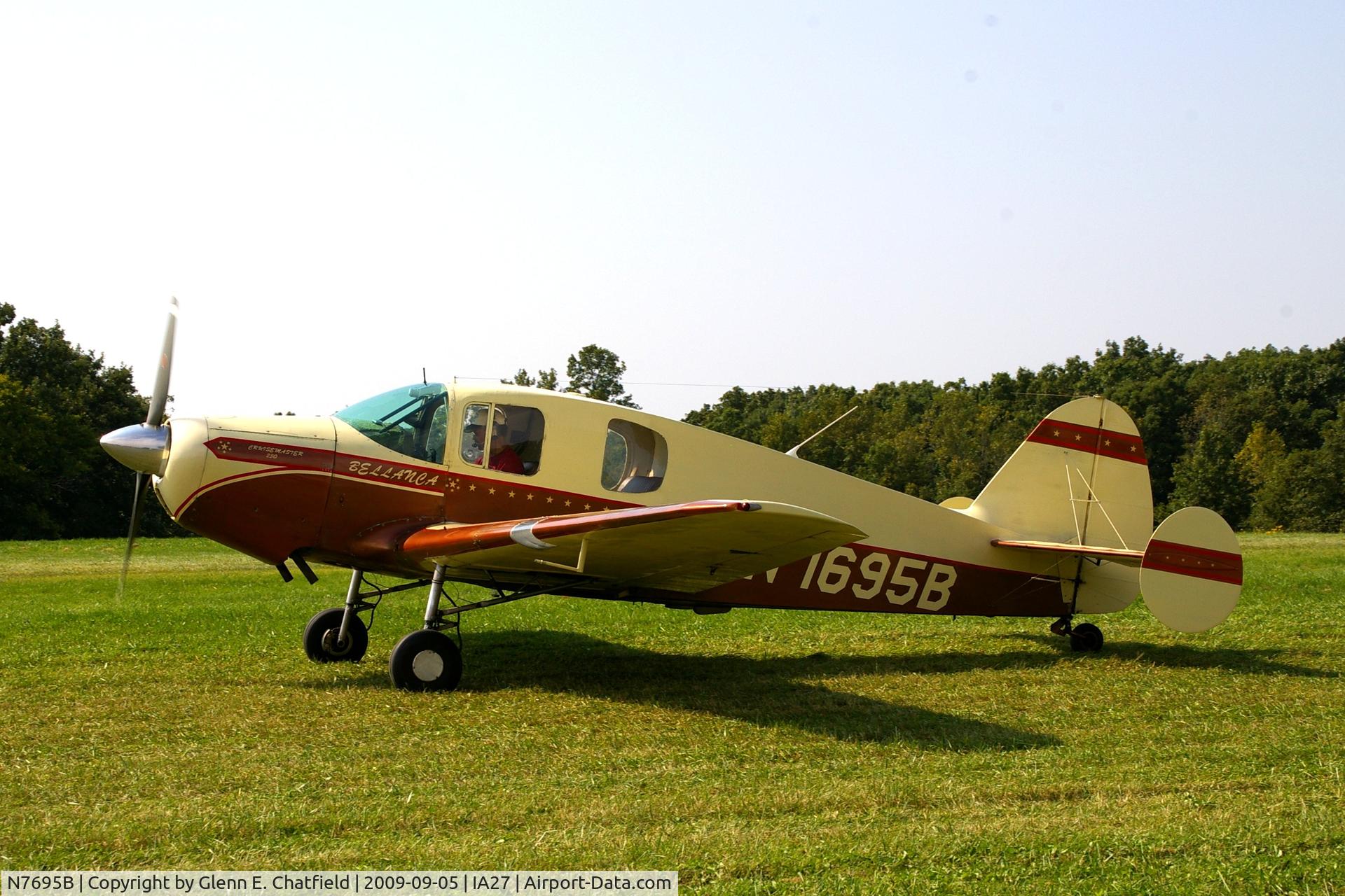 N7695B, 1958 Bellanca 14-19-2 Cruisair Senior C/N 4046, At the Antique Airplane Association Fly In