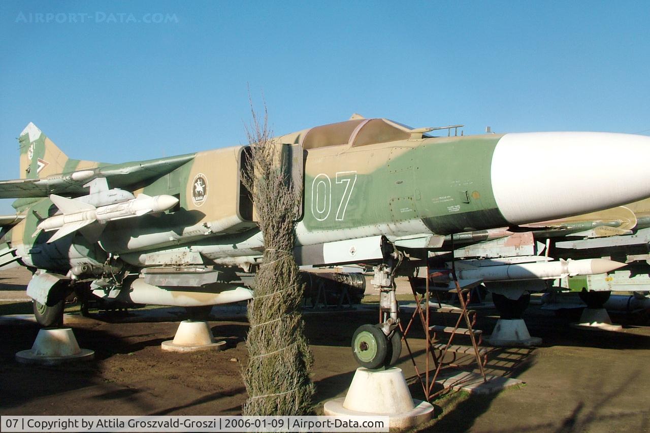 07, 1979 Mikoyan-Gurevich MiG-23MF C/N 0390217166, Kecel Military technical park, Hungary