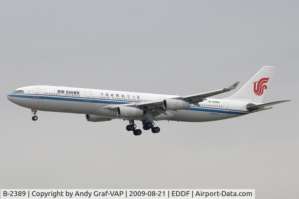 B-2389, 1998 Airbus A340-313X C/N 243, Air China A340-300
