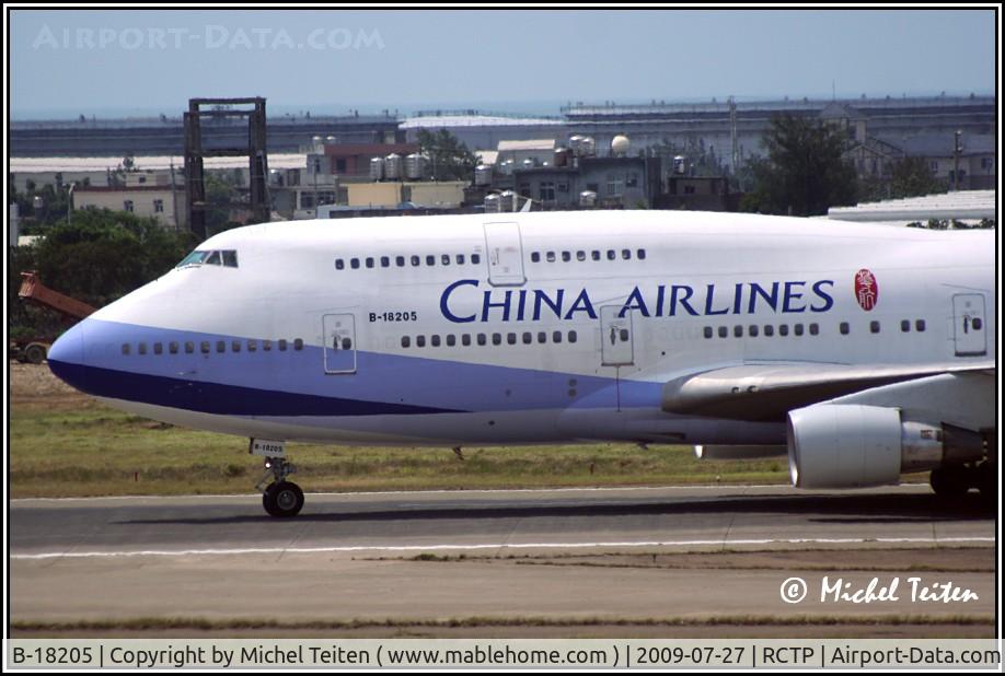 B-18205, Boeing 747-409 C/N 28712, China Airlines