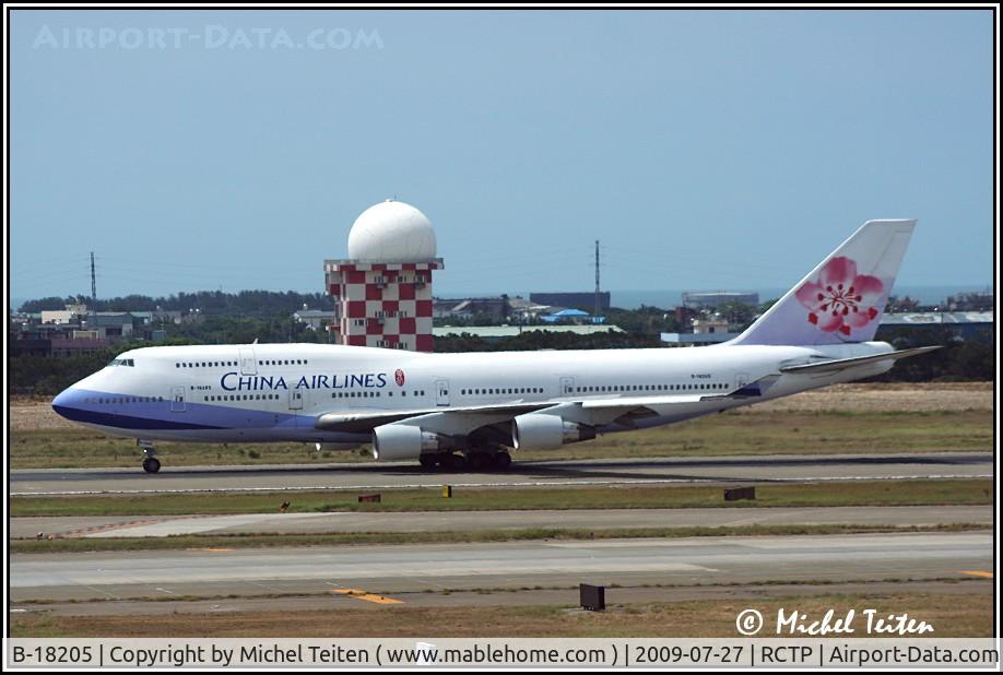B-18205, Boeing 747-409 C/N 28712, China Airlines