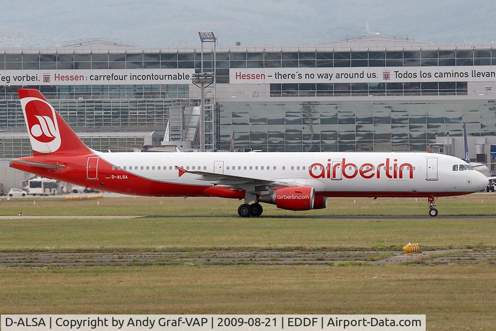 D-ALSA, 2001 Airbus A321-211 C/N 1629, Air Berlin A321