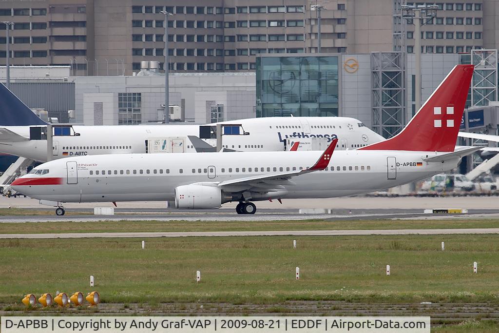 D-APBB, 2008 Boeing 737-8Q8 C/N 35278, Privatair 737-800