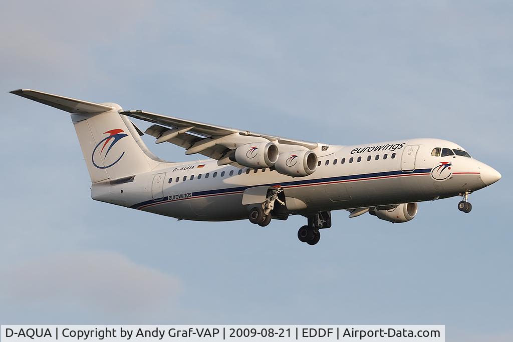 D-AQUA, 1988 British Aerospace BAe.146-300A C/N E3118, Eurowings Bae 146