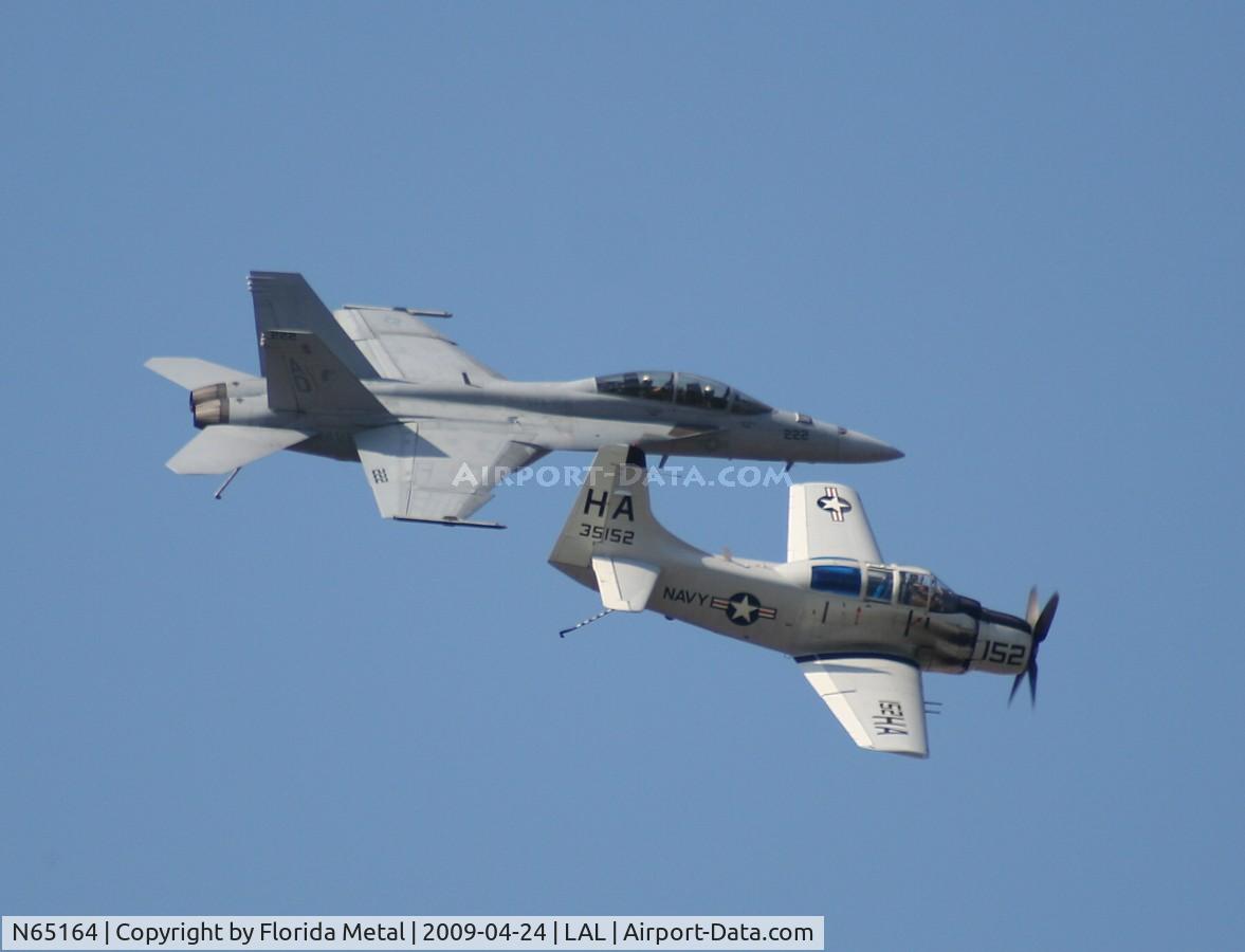 N65164, 1955 Douglas EA-1E Skyraider AD-5W C/N 55-471DH, EA-1E with F-18