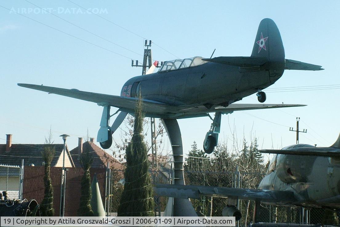 19, 1955 Let C-11 (Yak-11) C/N 171119, Exhibited with a 63 page number. - Resumed in 2007, and exhibited on Kecel with period painting and the original red 19 page number.