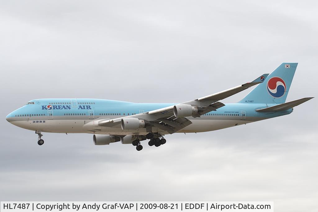 HL7487, 1992 Boeing 747-4B5 C/N 26393, Korean Air 747-400