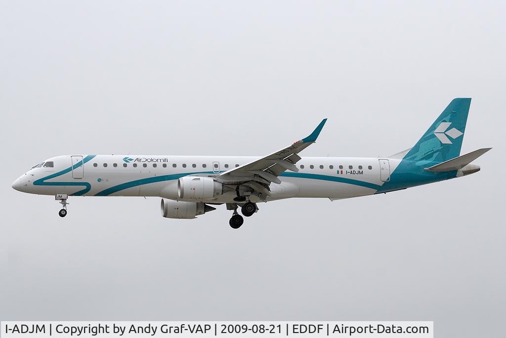 I-ADJM, 2009 Embraer 195LR (ERJ-190-200LR) C/N 19000258, Air Dolomiti EMB190
