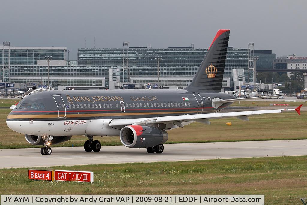 JY-AYM, 2008 Airbus A319-132 C/N 3685, Royal Jordanian A319