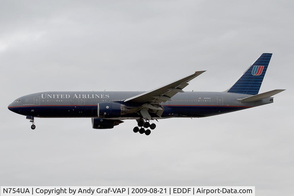 N754UA, 1968 Boeing 737-244 C/N 19707, United Airlines 777-200